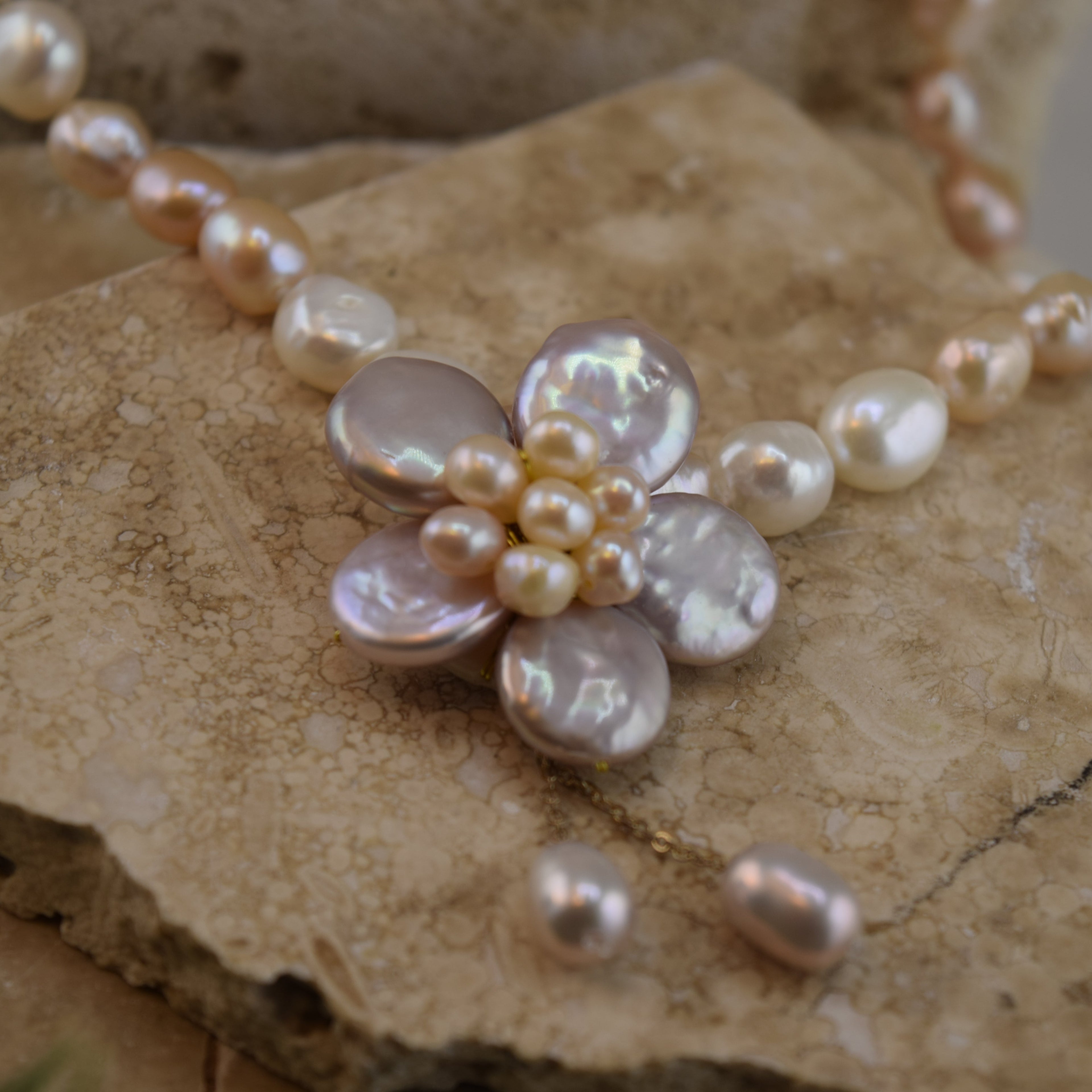 Petal Pearls Necklace