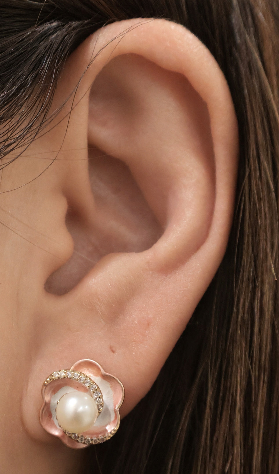 Blush Blossom Stud Earrings