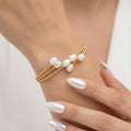 Trio Pearl Bangle