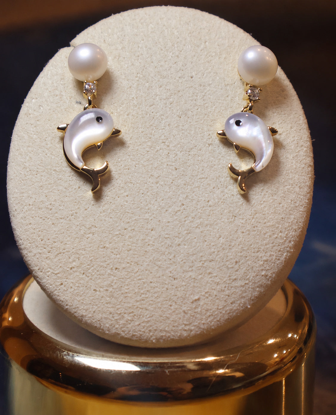 Ocean Glow Dolphin Earrings
