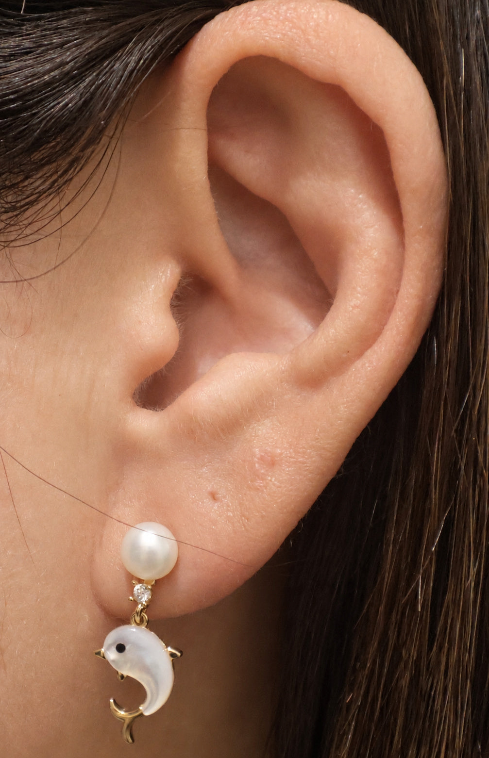 Ocean Glow Dolphin Earrings