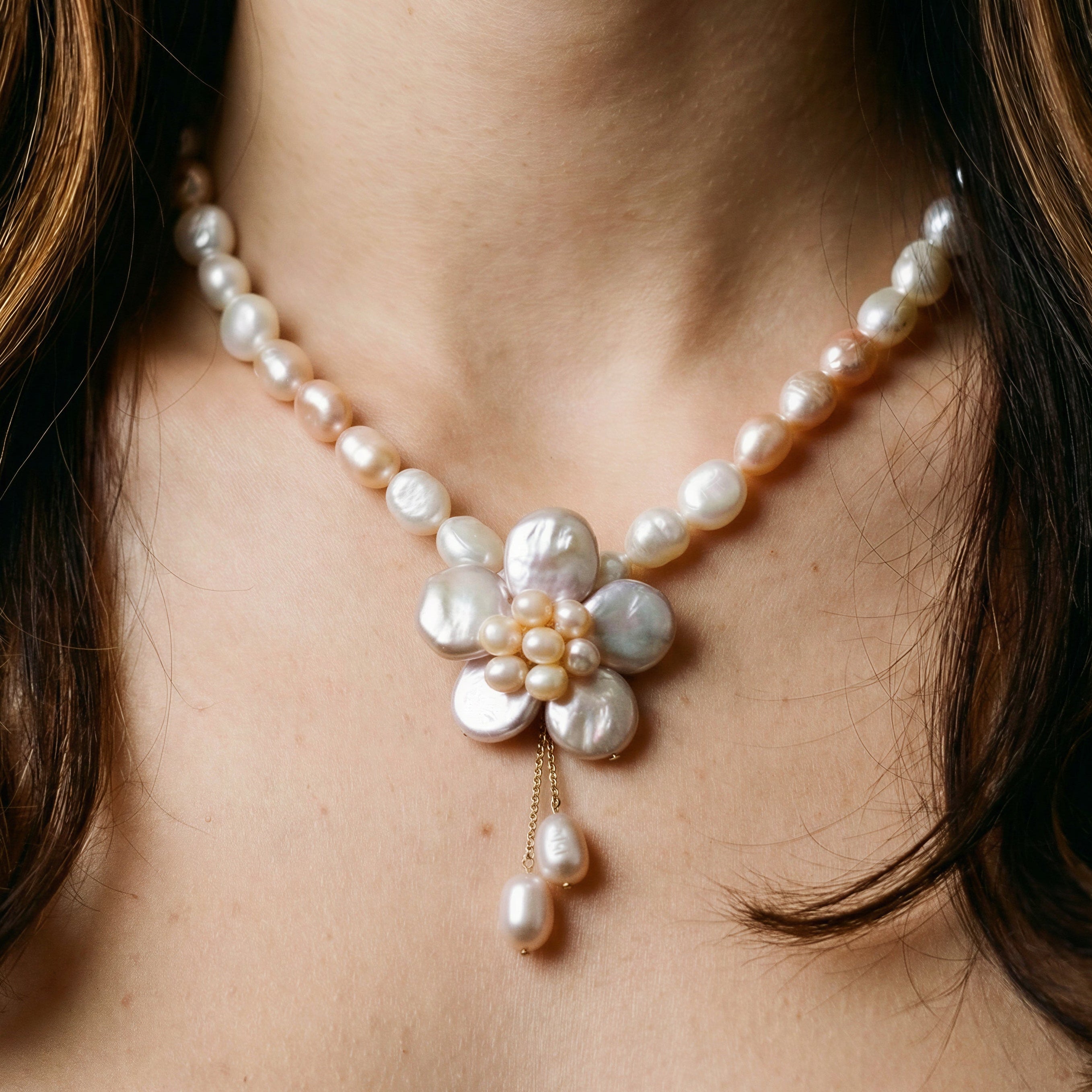 Petal Pearls Necklace