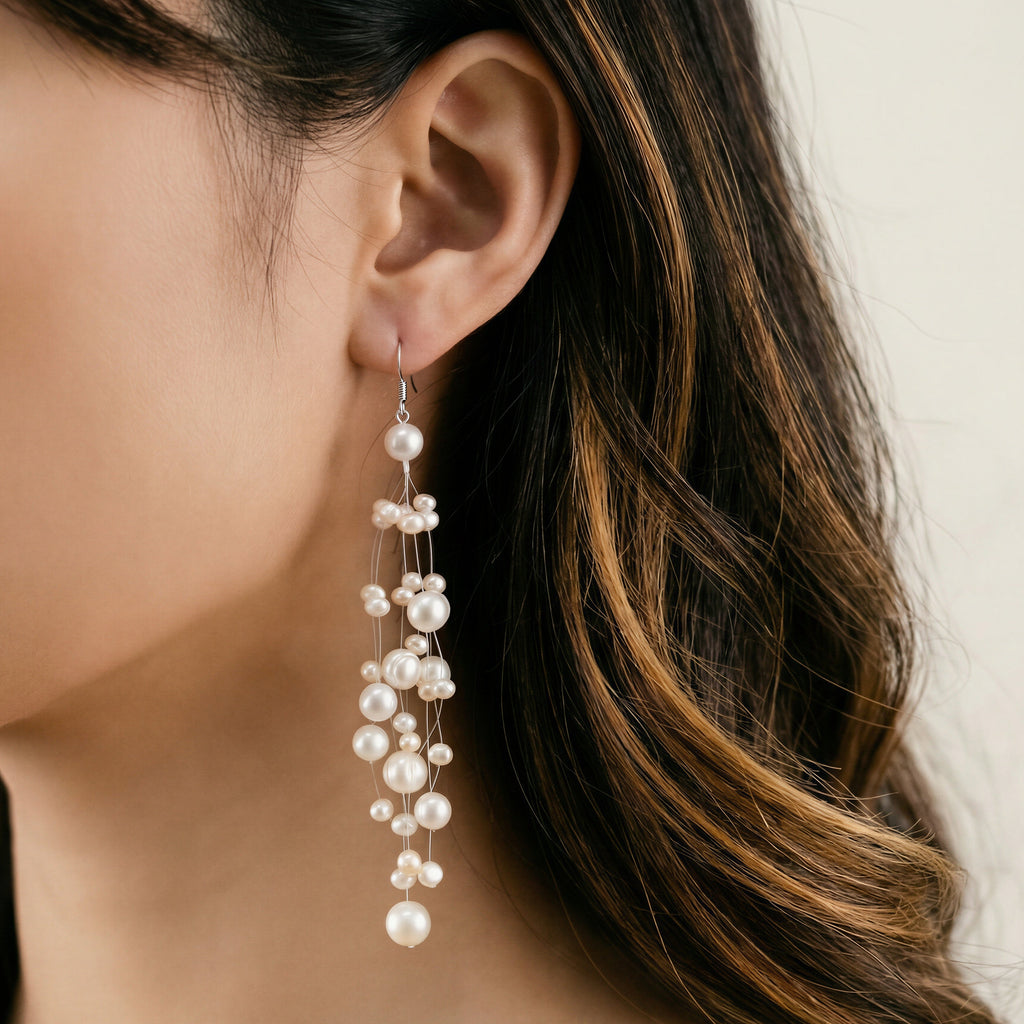Pearl Cascade Earring