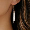 Slender Pearl Earrings